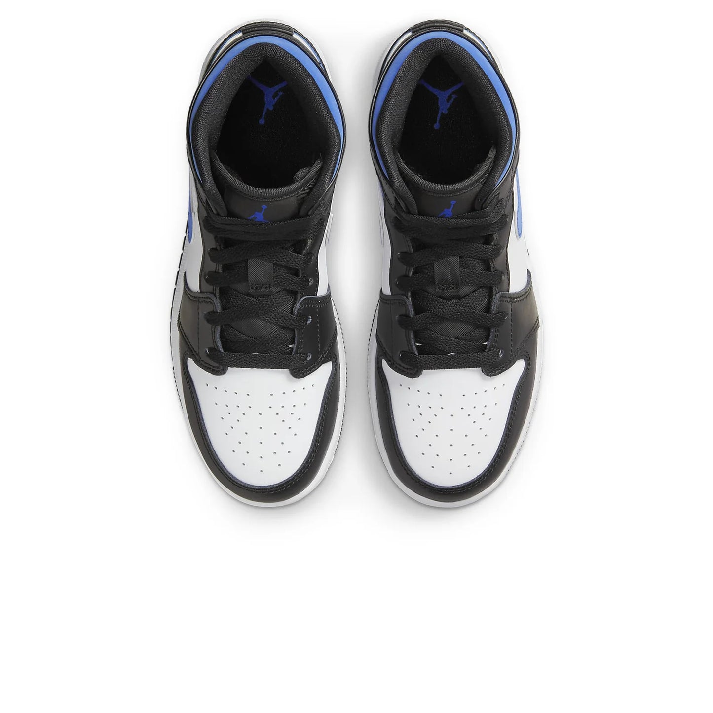 Jordan 1 Mid White Black Racer Blue (GS)