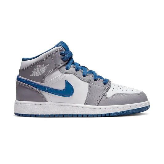 Jordan 1 Mid True Blue Cement (GS)