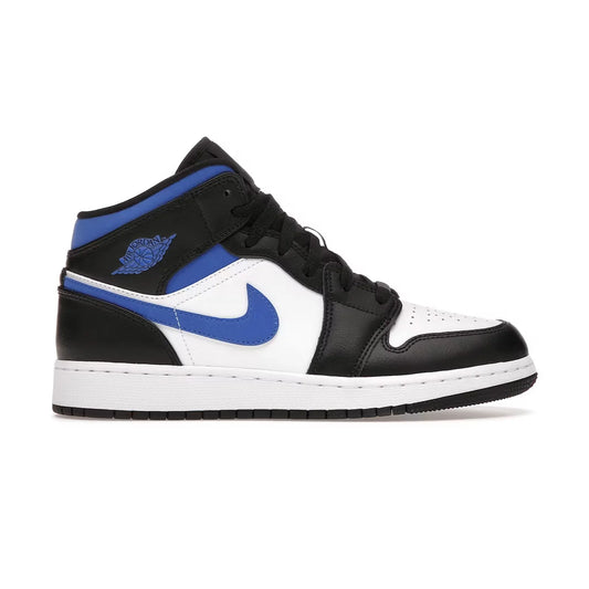 Jordan 1 Mid White Black Racer Blue (GS)